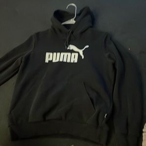 Used good condition puma hoodie black size L